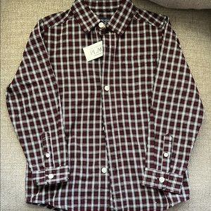 Plaid Boys Shirt - Red and Black